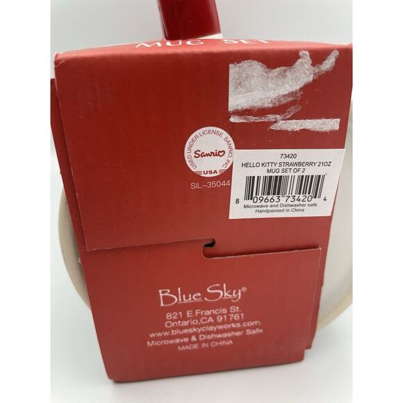 Hello Kitty Strawberry Ceramic Mug Set BRAND NEW! 2024 - Picture 7 of 8